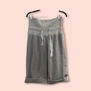 Kira Plastinina Lounge Cropped Cotton Pants Grey Size Small